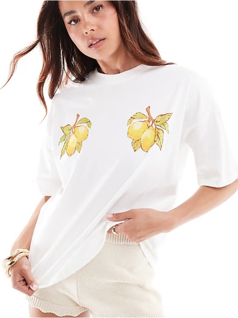 NWT Never Fully Dressed Lemon Boob t shirt